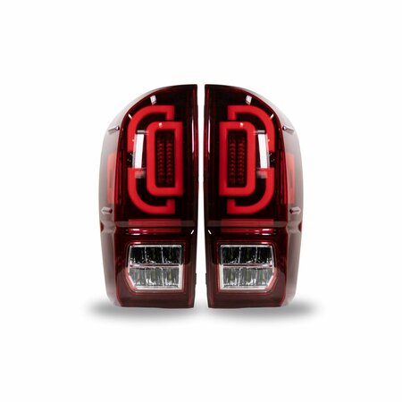 RENEGADE V2Led Sequential Tail Light - Black/Red CTRNG0685-BR-SQ